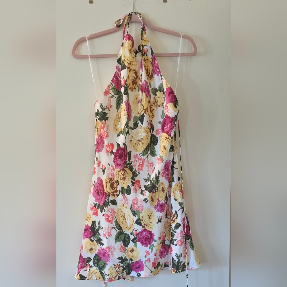 Impressions Floral Halter Dress